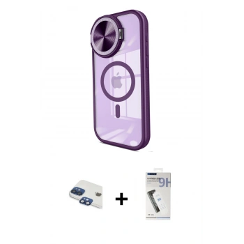 MARSİLYAN™- iPhone 11 Kılıf Kıvılcım Modern Koleksiyonu - Şeffaf Uv Polymer Nano Ekran Koruyucu + Pers Alüminyum Kamera Lens - LT