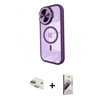 MARSİLYAN™- iPhone 11 Kılıf Kıvılcım Modern Koleksiyonu - Siyah Bilvis 3D Mat Cam Ekran Koruyucu + Pers Alüminyum Kamera Lens - GD