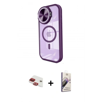 MARSİLYAN™- iPhone 11 Kılıf Kıvılcım Modern Koleksiyonu - Siyah Bilvis 3D Mat Cam Ekran Koruyucu + Pers Alüminyum Kamera Lens - KI