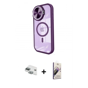 MARSİLYAN™- iPhone 11 Kılıf Kıvılcım Modern Koleksiyonu - Siyah Bilvis 3D Mat Cam Ekran Koruyucu + Pers Alüminyum Kamera Lens - YL