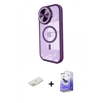 MARSİLYAN™- iPhone 11 Kılıf Kıvılcım Modern Koleksiyonu - Siyah Bilvis 5in1 5D Magic Hayalet Cam Ekran Koruyucu + Renkli Kamera Lens Koruma Cam - TU