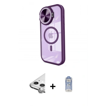 MARSİLYAN™- iPhone 11 Kılıf Kıvılcım Modern Koleksiyonu - Siyah Joko Magic 5D Cam + Raze Metal Kamera Lens - GS