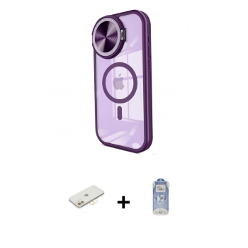 MARSİLYAN™- iPhone 11 Kılıf Kıvılcım Modern Koleksiyonu - Siyah Joko Magic 5D Cam + Renkli Kamera Lens Koruma Cam - SI