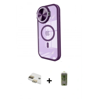 MARSİLYAN™- iPhone 11 Kılıf Kıvılcım Modern Koleksiyonu - Siyah Joko Magic 5D Hayalet Cam + Pers Alüminyum Kamera Lens - GD