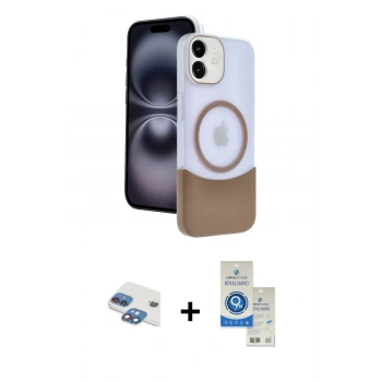 MARSİLYAN™- iPhone 11 Kılıf Kozmos Form Özel Seri - Şeffaf Royal Nano Ekran Koruyucu + Pers Alüminyum Kamera Lens - GI