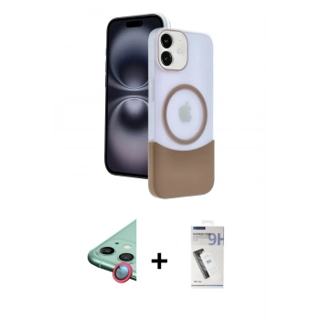 MARSİLYAN™- iPhone 11 Kılıf Kozmos Form Özel Seri - Şeffaf Uv Polymer Nano Ekran Koruyucu + Raze Metal Kamera Lens - KI