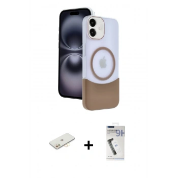MARSİLYAN™- iPhone 11 Kılıf Kozmos Form Özel Seri - Şeffaf Uv Polymer Nano Ekran Koruyucu + Renkli Kamera Lens Koruma Cam - SI