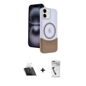 MARSİLYAN™- iPhone 11 Kılıf Kozmos Form Özel Seri - Şeffaf Uv Polymer Nano Ekran Koruyucu + Kamera Lens Koruma Cam - SF