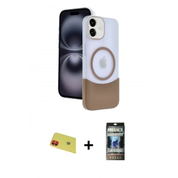 MARSİLYAN™- iPhone 11 Kılıf Kozmos Form Özel Seri - Siyah 34D Hayalet Izgaralı Cam + Rainbow Kamera Lens Koruma Cam - KI