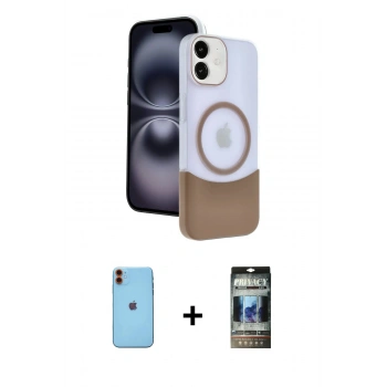 MARSİLYAN™- iPhone 11 Kılıf Kozmos Form Özel Seri - Siyah 34D Hayalet Izgaralı Cam + Neon Fosforlu Kamera Lens - TU