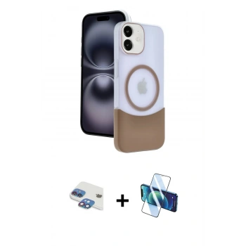 MARSİLYAN™- iPhone 11 Kılıf Kozmos Form Özel Seri - Siyah 3D Antistatik Cam Ekran Koruyucu + Pers Alüminyum Kamera Lens - GI