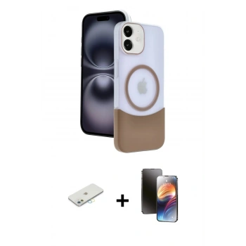 MARSİLYAN™- iPhone 11 Kılıf Kozmos Form Özel Seri - Siyah 3D Antistatik Mat Seramik Nano Ekran Koruyucu + Renkli Kamera Lens Koruma Cam - SI