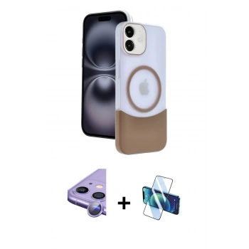 MARSİLYAN™- iPhone 11 Kılıf Kozmos Form Özel Seri - Siyah 3D Antistatik Seramik Nano Ekran Koruyucu + Raze Metal Kamera Lens - MR