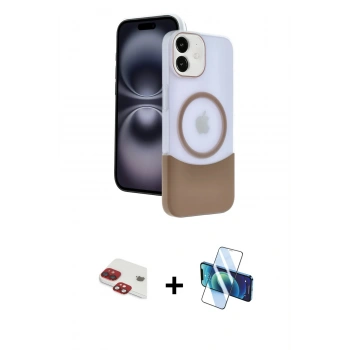 MARSİLYAN™- iPhone 11 Kılıf Kozmos Form Özel Seri - Siyah 3D Antistatik Seramik Nano Ekran Koruyucu + Pers Alüminyum Kamera Lens - KI