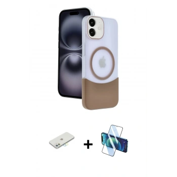MARSİLYAN™- iPhone 11 Kılıf Kozmos Form Özel Seri - Siyah 3D Antistatik Seramik Nano Ekran Koruyucu + Renkli Kamera Lens Koruma Cam - SI