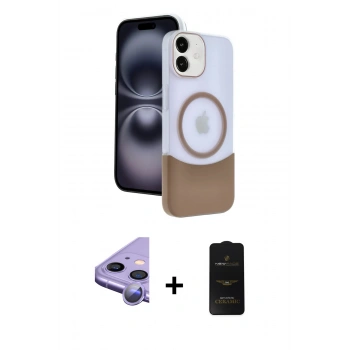MARSİLYAN™- iPhone 11 Kılıf Kozmos Form Özel Seri - Siyah 6D Antistatik Mat Seramik Hayalet Nano Ekran Koruyucu + Raze Metal Kamera Lens - MR