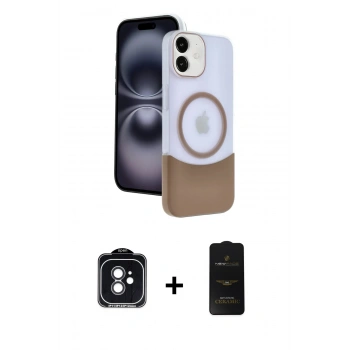 MARSİLYAN™- iPhone 11 Kılıf Kozmos Form Özel Seri - Siyah 6D Antistatik Mat Seramik Hayalet Nano Ekran Koruyucu + PVD Metal Kamera Lens - SH