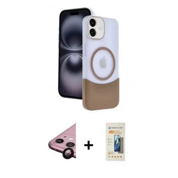 MARSİLYAN™- iPhone 11 Kılıf Kozmos Form Özel Seri - Siyah 6D Mat Seramik Hayalet Nano Ekran Koruyucu + Raze Metal Kamera Lens - SH
