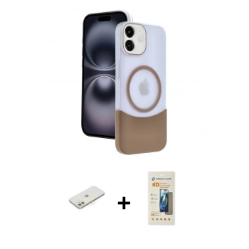 MARSİLYAN™- iPhone 11 Kılıf Kozmos Form Özel Seri - Siyah 6D Mat Seramik Hayalet Nano Ekran Koruyucu + Renkli Kamera Lens Koruma Cam - TU