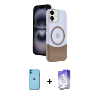 MARSİLYAN™- iPhone 11 Kılıf Kozmos Form Özel Seri - Siyah Bilvis 5in1 3D Magic Cam Ekran Koruyucu + Neon Fosforlu Kamera Lens - MI