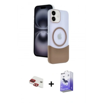 MARSİLYAN™- iPhone 11 Kılıf Kozmos Form Özel Seri - Siyah Bilvis 5in1 5D Magic Hayalet Cam Ekran Koruyucu + Pers Alüminyum Kamera Lens - KI
