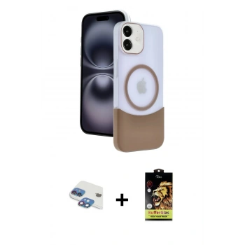 MARSİLYAN™- iPhone 11 Kılıf Kozmos Form Özel Seri - Siyah Buffer Cam Ekran Koruyucu + Pers Alüminyum Kamera Lens - GI