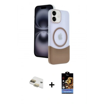 MARSİLYAN™- iPhone 11 Kılıf Kozmos Form Özel Seri - Siyah Buffer Hayalet Cam Ekran Koruyucu + Pers Alüminyum Kamera Lens - GD