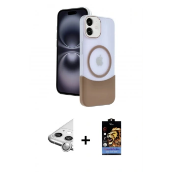 MARSİLYAN™- iPhone 11 Kılıf Kozmos Form Özel Seri - Siyah Buffer Hayalet Cam Ekran Koruyucu + Raze Metal Kamera Lens - GS