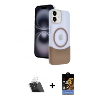 MARSİLYAN™- iPhone 11 Kılıf Kozmos Form Özel Seri - Siyah Buffer Hayalet Cam Ekran Koruyucu + Kamera Lens Koruma Cam - SF