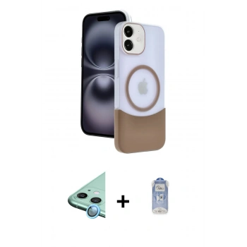 MARSİLYAN™- iPhone 11 Kılıf Kozmos Form Özel Seri - Siyah Joko Magic 5D Cam + Raze Metal Kamera Lens - MI