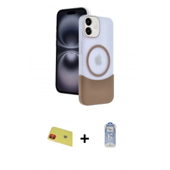 MARSİLYAN™- iPhone 11 Kılıf Kozmos Form Özel Seri - Siyah Joko Magic 5D Cam + Rainbow Kamera Lens Koruma Cam - KI