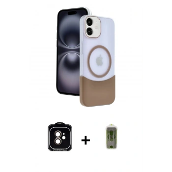 MARSİLYAN™- iPhone 11 Kılıf Kozmos Form Özel Seri - Siyah Joko Magic 5D Hayalet Cam + PVD Metal Kamera Lens - TU