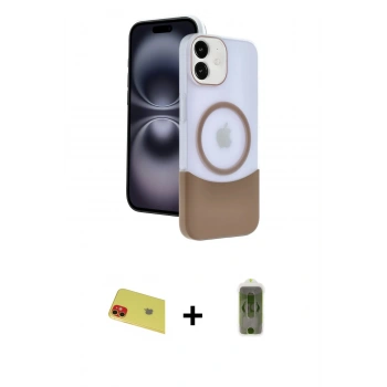 MARSİLYAN™- iPhone 11 Kılıf Kozmos Form Özel Seri - Siyah Joko Magic 5D Hayalet Cam + Rainbow Kamera Lens Koruma Cam - KI