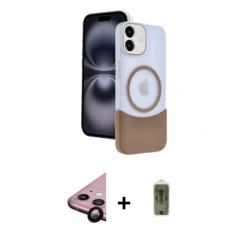 MARSİLYAN™- iPhone 11 Kılıf Kozmos Form Özel Seri - Siyah Joko Magic 5D Hayalet Cam + Raze Metal Kamera Lens - SH