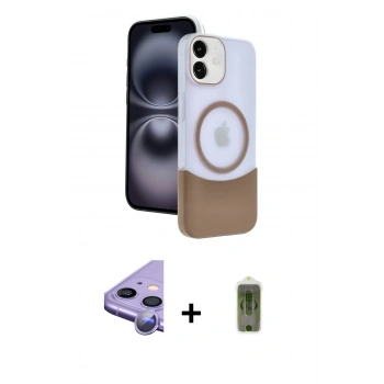 MARSİLYAN™- iPhone 11 Kılıf Kozmos Form Özel Seri - Siyah Joko Magic 5D Hayalet Cam + Raze Metal Kamera Lens - MR