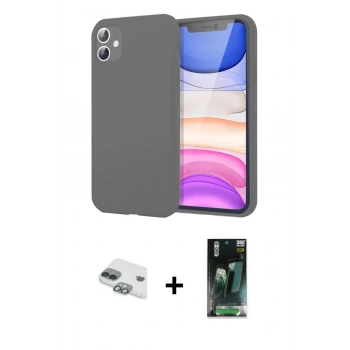 MARSİLYAN™- iPhone 11 Kılıf Kozmos Yansıma Özel Seri - Şeffaf 360 Full Body Arka Koruyucu + Pers Alüminyum Kamera Lens - YL