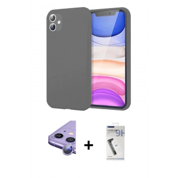MARSİLYAN™- iPhone 11 Kılıf Kozmos Yansıma Özel Seri - Şeffaf Uv Polymer Nano Ekran Koruyucu + Raze Metal Kamera Lens - MR
