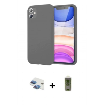 MARSİLYAN™- iPhone 11 Kılıf Kozmos Yansıma Özel Seri - Siyah Joko Magic 5D Hayalet Cam + Pers Alüminyum Kamera Lens - GI