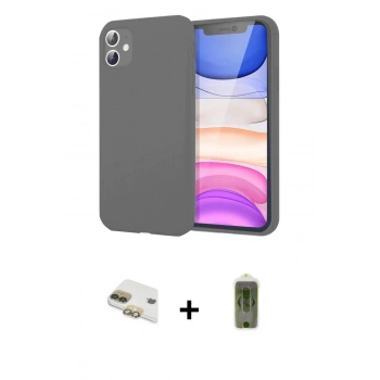 MARSİLYAN™- iPhone 11 Kılıf Kozmos Yansıma Özel Seri - Siyah Joko Magic 5D Hayalet Cam + Pers Alüminyum Kamera Lens - GD