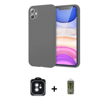 MARSİLYAN™- iPhone 11 Kılıf Kozmos Yansıma Özel Seri - Siyah Joko Magic 5D Hayalet Cam + PVD Metal Kamera Lens - SH