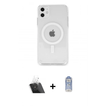 MARSİLYAN™- iPhone 11 Kılıf Kutup Klasik Serisi - Siyah Joko Magic 5D Cam + Kamera Lens Koruma Cam - SF