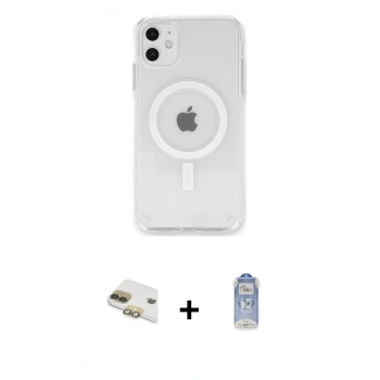 MARSİLYAN™- iPhone 11 Kılıf Kutup Klasik Serisi - Siyah Joko Magic 5D Cam + Pers Alüminyum Kamera Lens - GD