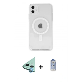 MARSİLYAN™- iPhone 11 Kılıf Kutup Klasik Serisi - Siyah Joko Magic 5D Cam + Raze Metal Kamera Lens - MI