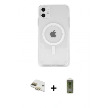 MARSİLYAN™- iPhone 11 Kılıf Kutup Klasik Serisi - Siyah Joko Magic 5D Hayalet Cam + Pers Alüminyum Kamera Lens - GD