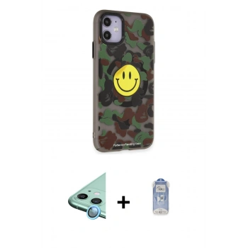 MARSİLYAN™- iPhone 11 Kılıf Nova Doku Koleksiyonu - Siyah Joko Magic 5D Cam + Raze Metal Kamera Lens - MI