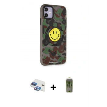 MARSİLYAN™- iPhone 11 Kılıf Nova Doku Koleksiyonu - Siyah Joko Magic 5D Hayalet Cam + Pers Alüminyum Kamera Lens - GI