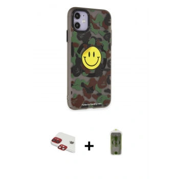 MARSİLYAN™- iPhone 11 Kılıf Nova Doku Koleksiyonu - Siyah Joko Magic 5D Hayalet Cam + Pers Alüminyum Kamera Lens - KI