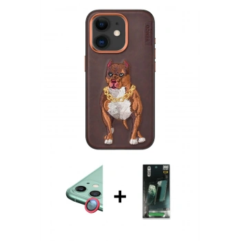 MARSİLYAN™- iPhone 11 Kılıf Nova Form Koleksiyonu - Şeffaf 360 Full Body Arka Koruyucu + Raze Metal Kamera Lens - KI