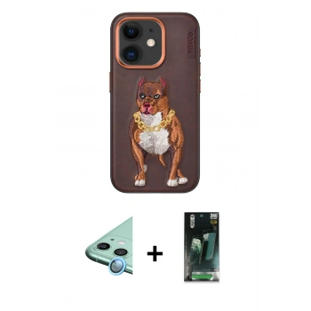 MARSİLYAN™- iPhone 11 Kılıf Nova Form Koleksiyonu - Şeffaf 360 Full Body Arka Koruyucu + Raze Metal Kamera Lens - MI