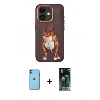 MARSİLYAN™- iPhone 11 Kılıf Nova Form Koleksiyonu - Şeffaf 360 Full Body Arka Koruyucu + Neon Fosforlu Kamera Lens - TU